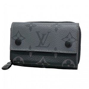 Louis Vuitton Monogram Eclipse Reverse Zippy Organizer M82771 Black/Grey Men'...